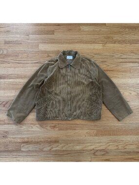 Older Brother Corduroy Zip Jacket Chaga Gold Uneven Dye Large